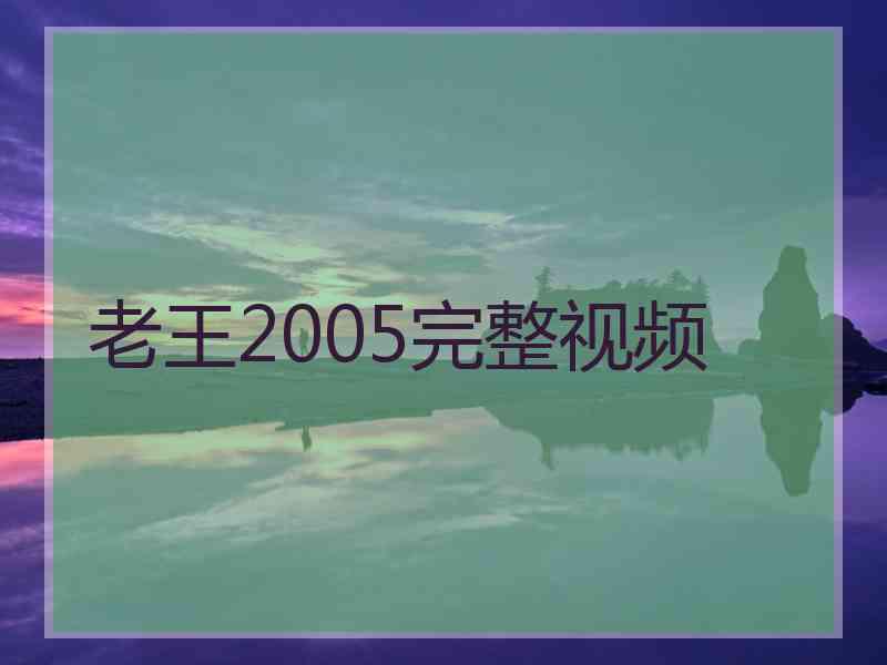 老王2005完整视频