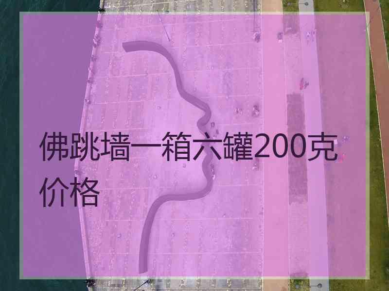 佛跳墙一箱六罐200克价格