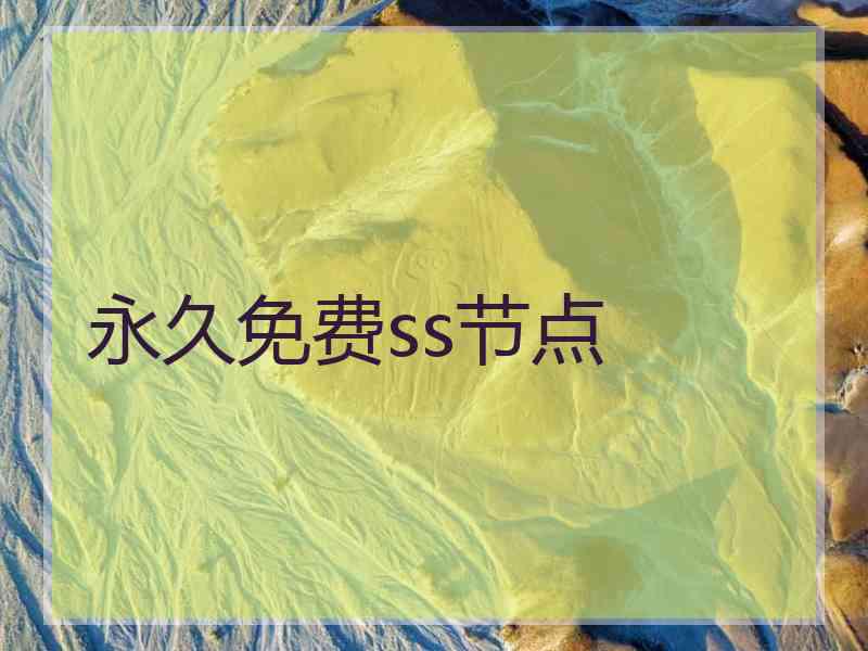 永久免费ss节点