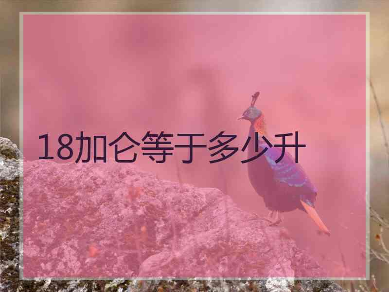 18加仑等于多少升