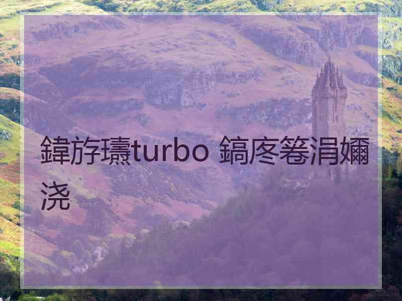 鍏斿瓙turbo 鎬庝箞涓嬭浇