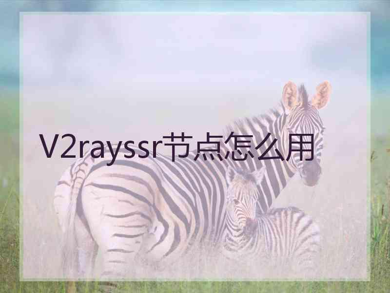 V2rayssr节点怎么用