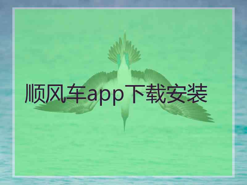 顺风车app下载安装