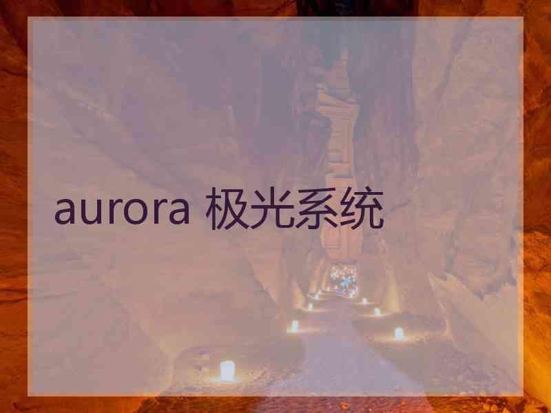 aurora 极光系统